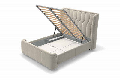 Спальное место 140х200, с подъемным механизмом, ткань Инфинити Milk
